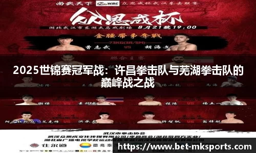 2025世锦赛冠军战：许昌拳击队与芜湖拳击队的巅峰战之战